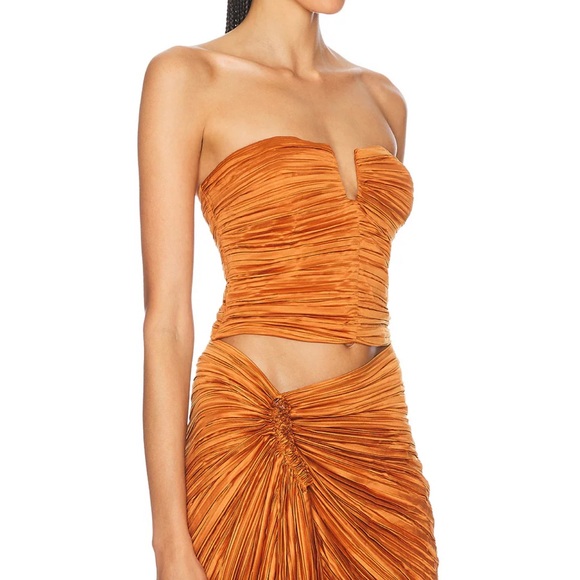 Cult Gaia Orange Strapless Top (Maria Top) - Picture 3 of 4